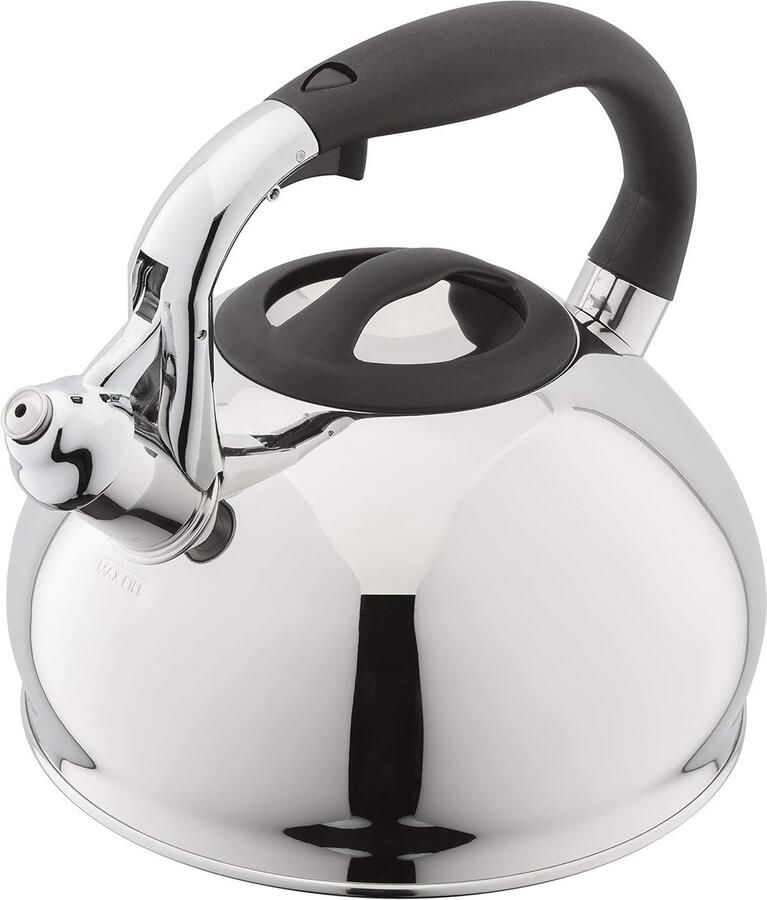 Waterkoker Kookpan Water Koken Met Fluitje 3 Liter Zilver
