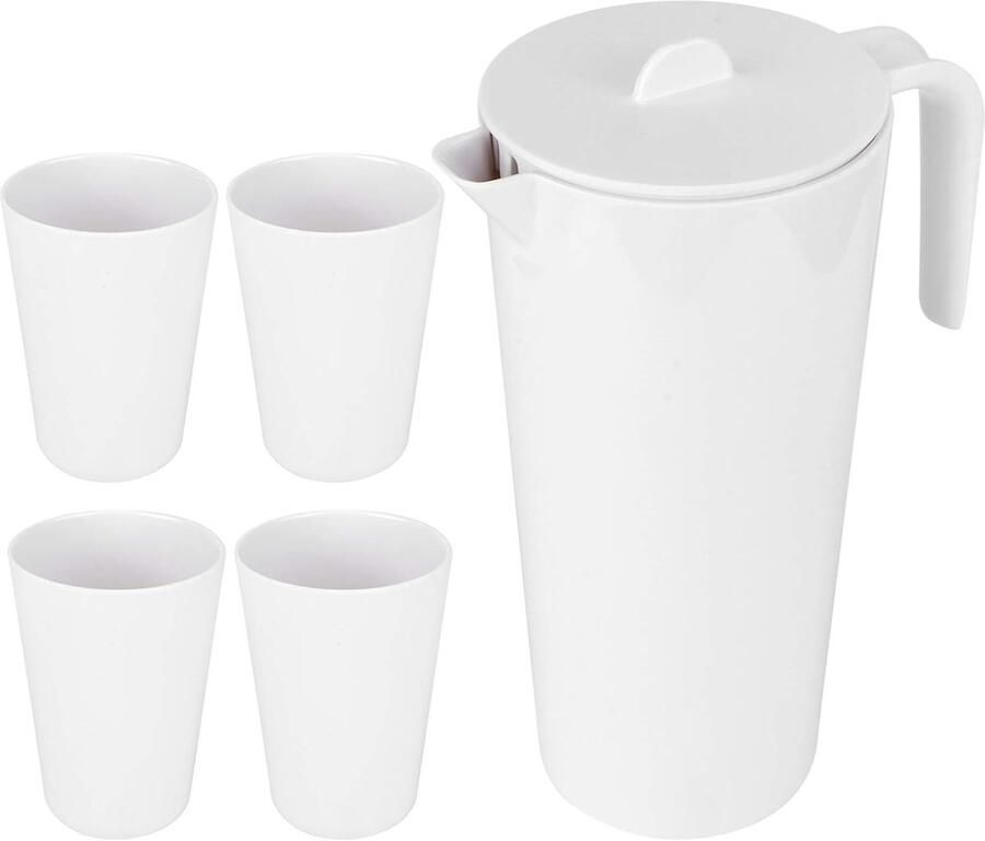 Waterkoker met bekers Drankenkan theeketel Thuis restaurant keuken Grote capaciteit 1700ml 8 x 11 cm Meerkleurig
