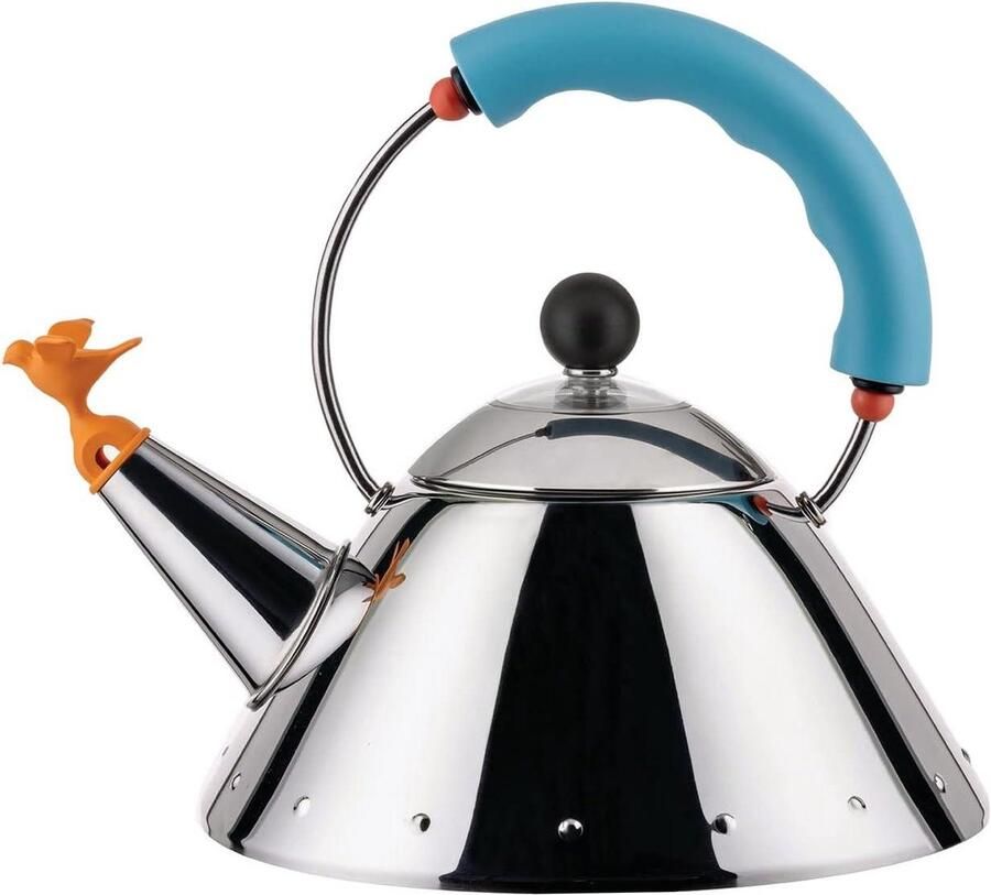 Waterkoker met Fluitje Klassieke Ketel Snel Water Koken Geschikt voor Inductie 1 Liter Capaciteit Lichtblauw