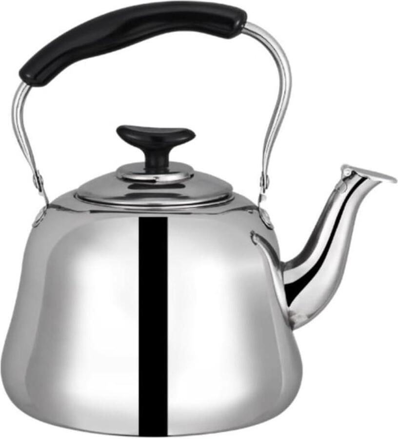Waterkoker met Fluitje Theeketel RVS Koffie en Thee Zetten Verwisselbare Theezeef 1.5L A