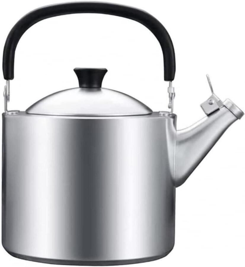 Waterkoker met Fluitje Theeketel RVS Water Koken Verdikte Composiet Bodem 3.5 Liter Zilver