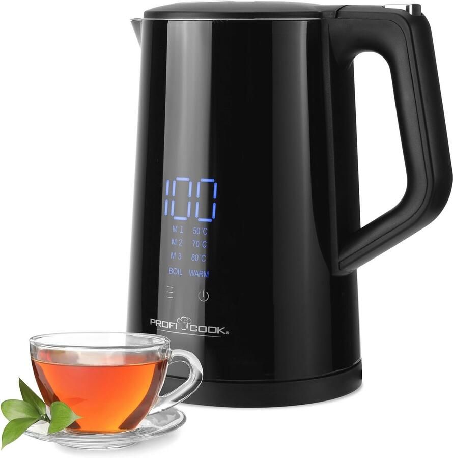 Waterkoker met Temperaturinstelling en Warmhoudfunctie 1 7 Liter BPA-vrij