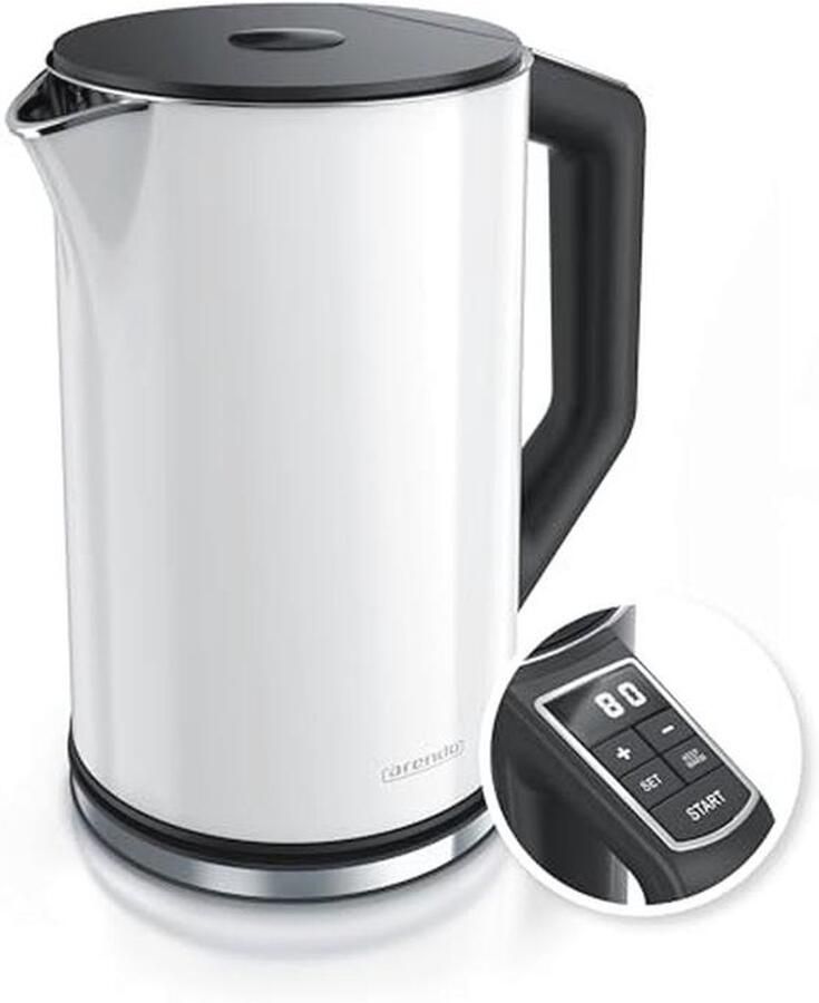 Waterkoker met Temperatuurinstelling 1 5 L 2200 W BPA Vrij Wit