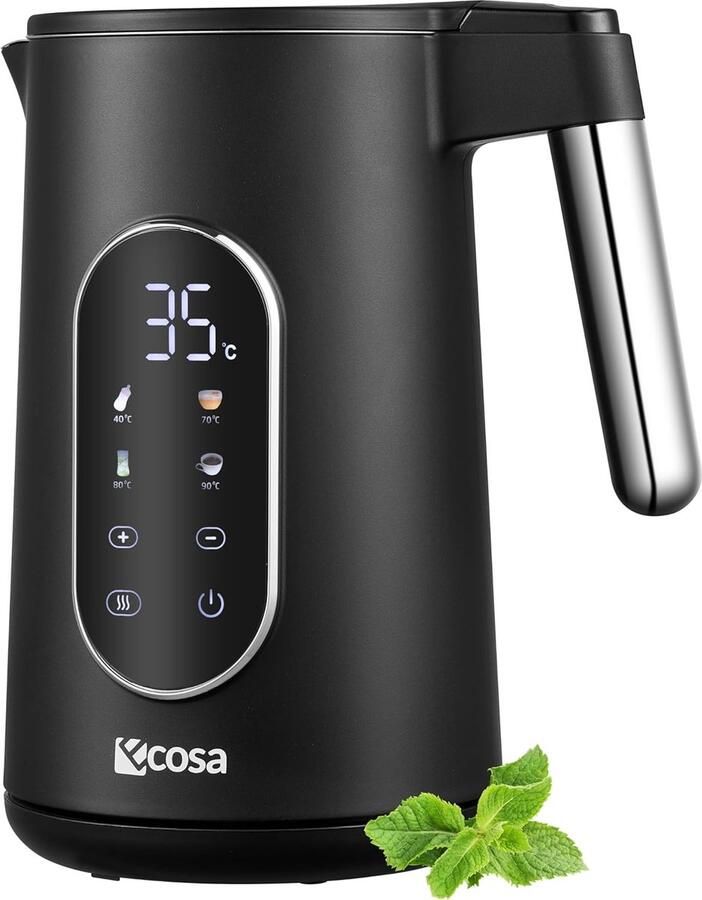 Waterkoker met Temperatuurinstelling en Warmhoudfunctie 1 7 Liter 2200 Watt