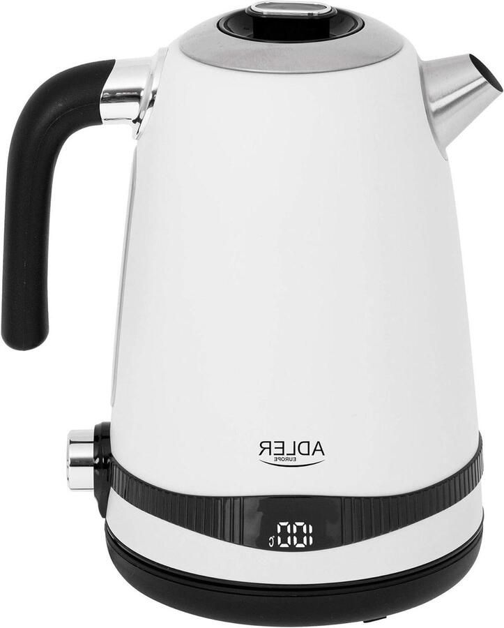 Waterkoker met Temperatuurregeling Elektrische Waterkoker Thee en Koffie Zetten Instelbare Temperatuur 17 Liter Wit