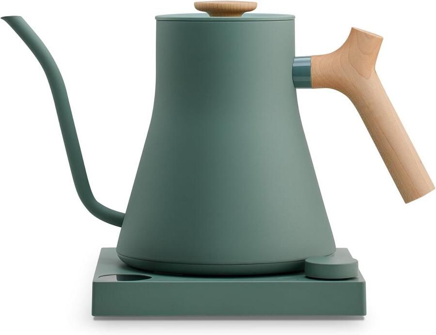 Elektrische Waterkoker Koffieketel Precisie Zetten Snelle Verwarming 0.9 Liter Donkergroen