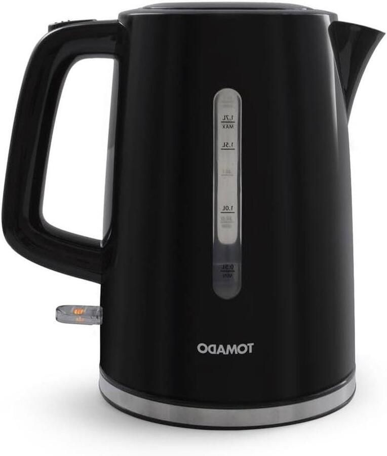 Waterkoker Plastic Snel Koken Warme Dranken Automatische Uitschakeling 1.7 Liter Zwart