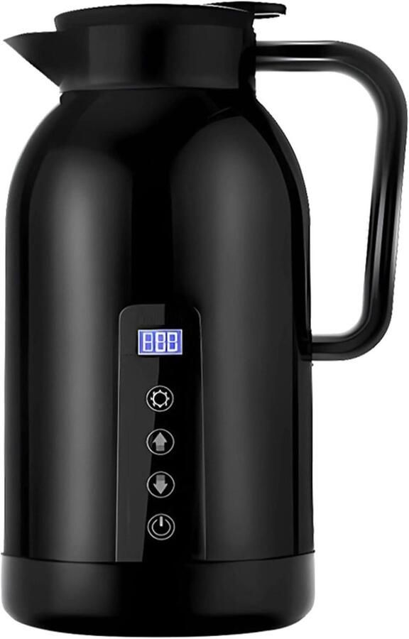 Waterkoker Reiswaterkoker Autoketel Onderweg Drankjes Bereiden Intelligente Temperatuurregeling 24x12cm Zwart