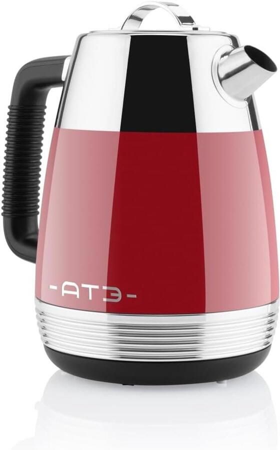 Waterkoker Retro Elektrische Ketel Snel Water Koken Roestvrij Staal 17 Liter Rood