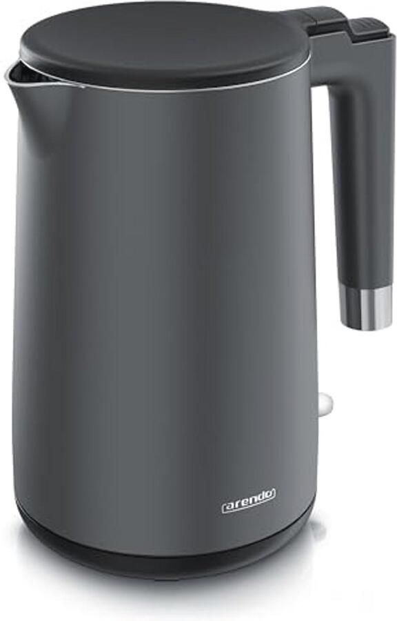Waterkoker Roestvrij Staal 1 5 Liter 2200 Watt Dubbelwandig Design BPA-vrij Zwart