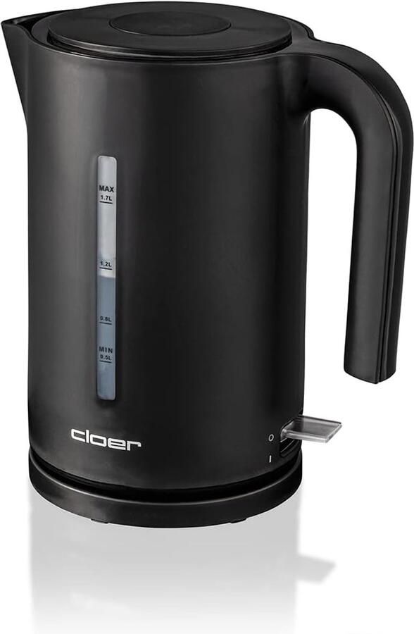 Waterkoker Roestvrij Staal 1.7L 2200W met Kalkfilter en Druilbeveiliging