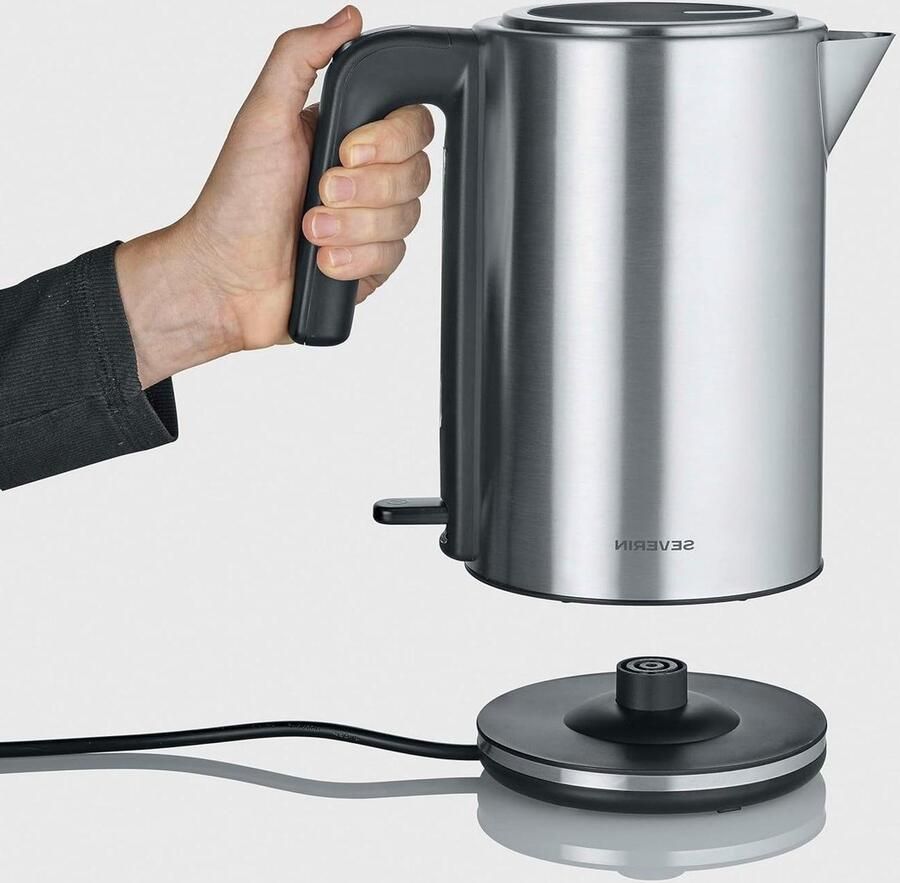 Waterkoker Roestvrij Staal Elektrische Ketel Snel Water Koken 360 Graden Draadloos 17 Liter Zilver
