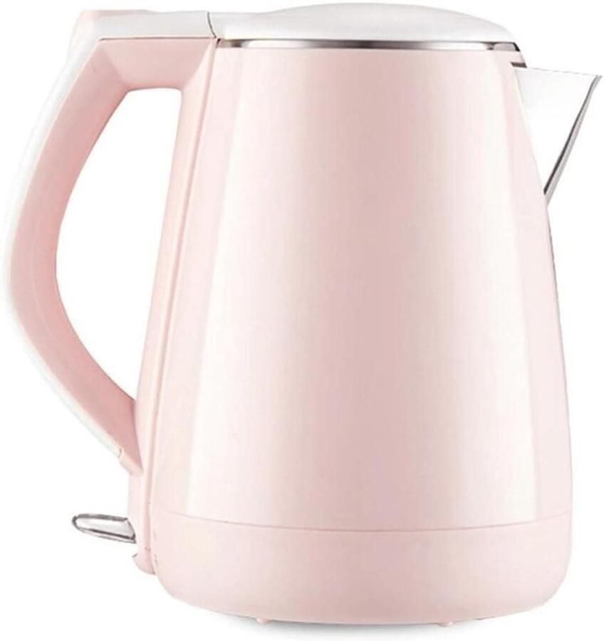 Waterkoker Roestvrij Staal Snelkoker Theeketel Snel Water Koken Dubbelwandig Anti-verbranding 15 Liter Roze