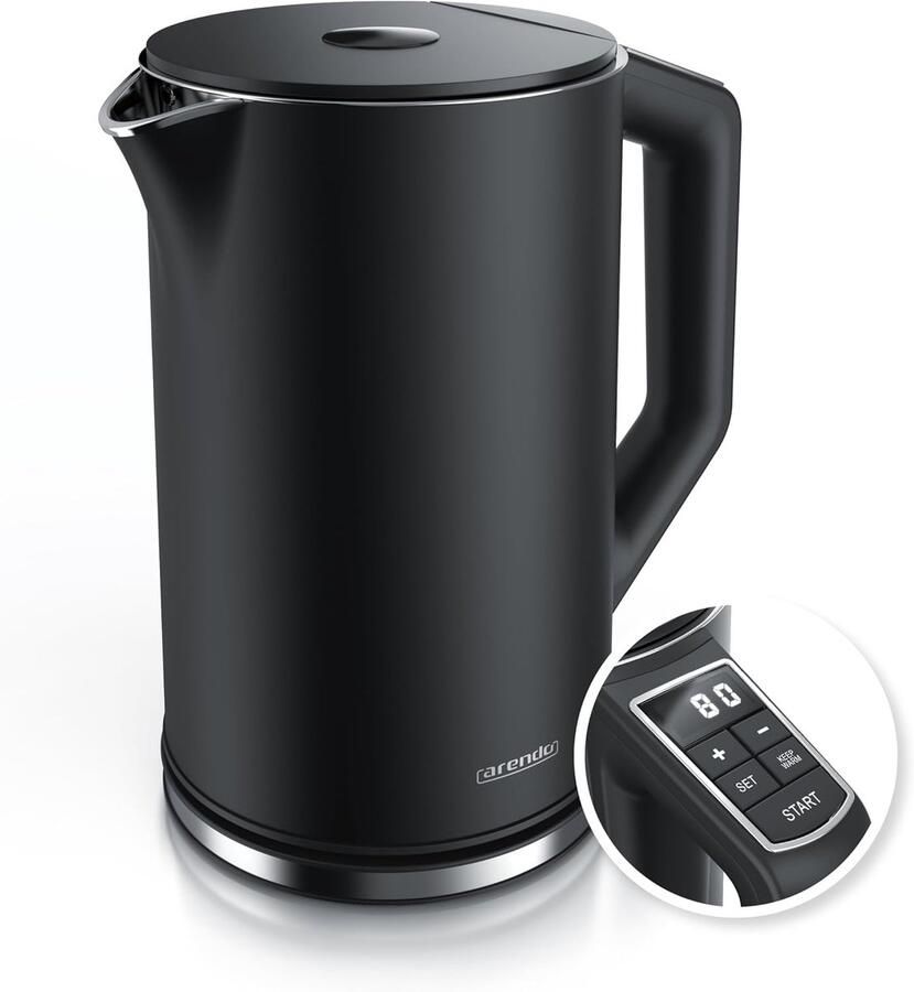 Waterkoker Roestvrij staal Temperatuurinstelling 40-100 graden Dubbelwandig design Voor Gezinnen