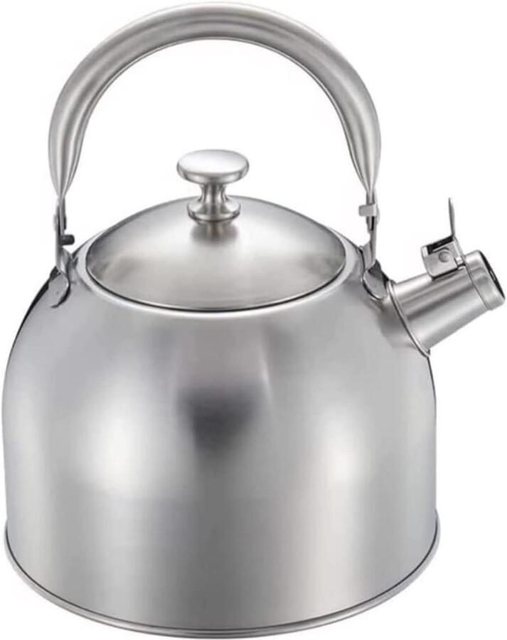 Waterkoker Roestvrij Staal Theeketel Fluitketel Water Koken Grote Capaciteit 3.5 Liter Zilver