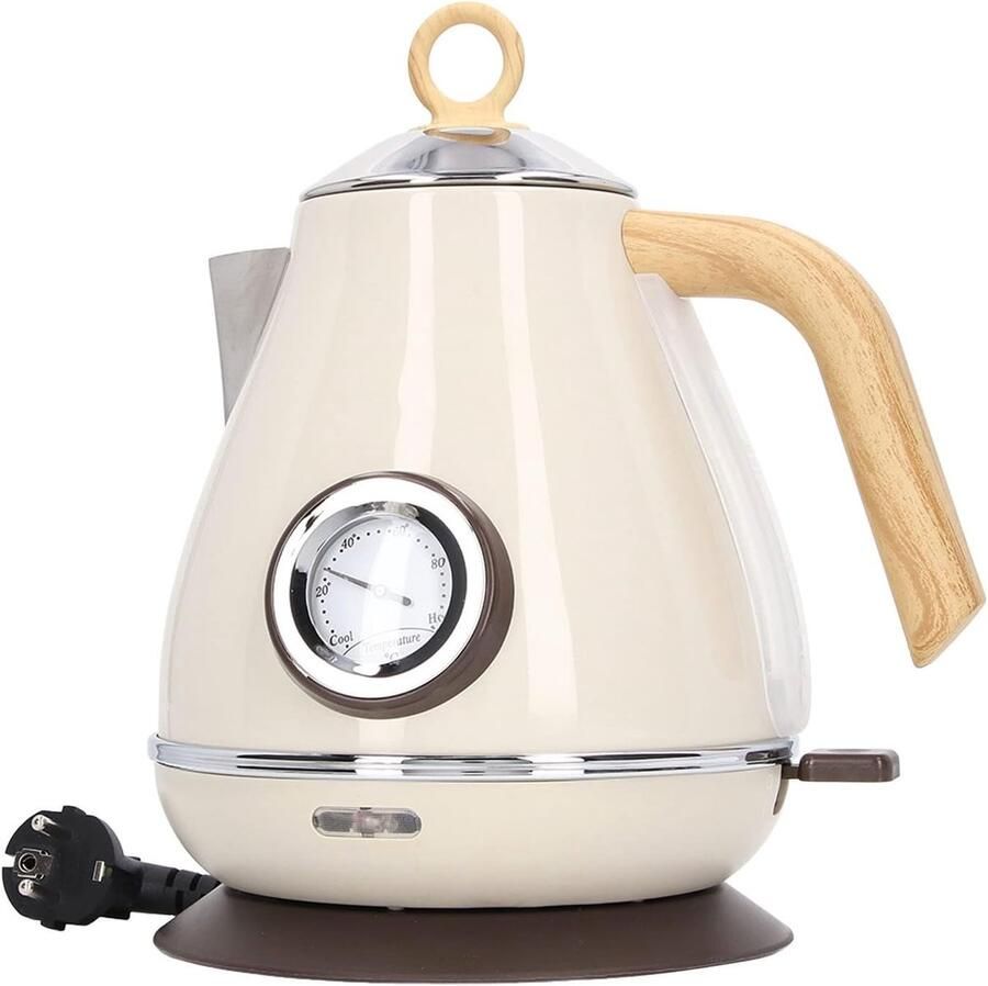 Waterkoker Roestvrij Staal Theeketel Heetwaterketel Snel Water Koken Temperatuur Display 1.7 Liter Groen