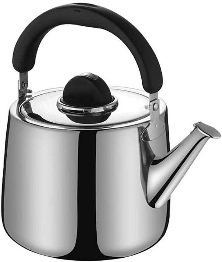 Waterkoker Roestvrij Staal Theepot Fluitketel Water Koken Krasbestendig Corrosiebestendig Grote Capaciteit Zilver