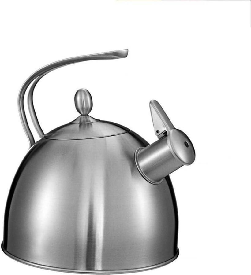 Waterkoker Roestvrij Staal Theepot Fluitketel Water Koken Verdikte Bodem Niet gespecificeerd Zilver