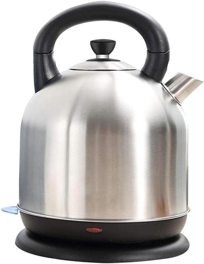 Waterkoker Roestvrij Staal Theepot Kettle Snel Water Koken Grote Capaciteit 26 x 32 cm Zilver