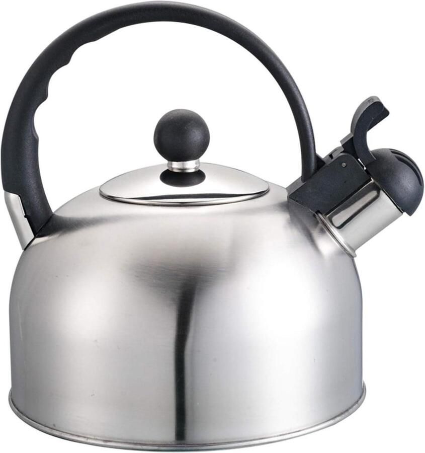 Waterkoker Roestvrij Staal Theepot Koken Gereedschap Water Koken Gelijkmatige Warmteverdeling 2L Zilver