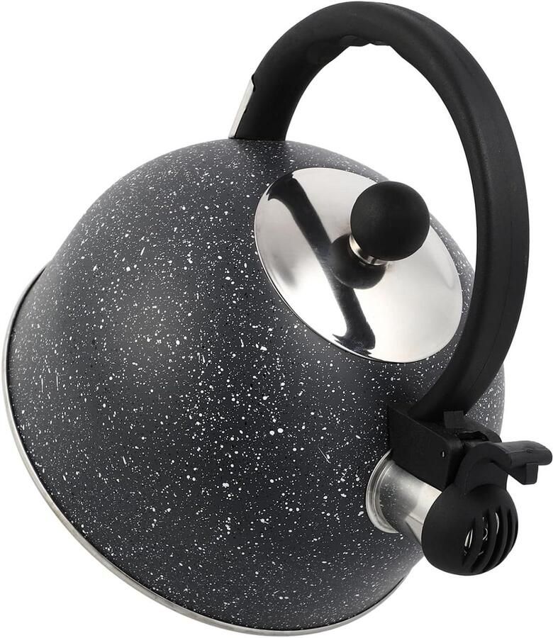 Waterkoker Roestvrij Staal Theepot Waterkoker Water Koken Automatisch Alarm 2.5 Liter Zwart