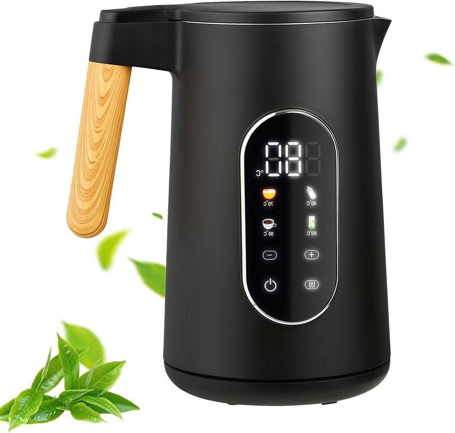 Waterkoker Roestvrij Staal Waterketel Elektrisch Thee Zetten Instelbare Temperatuur 17 Liter Zilver