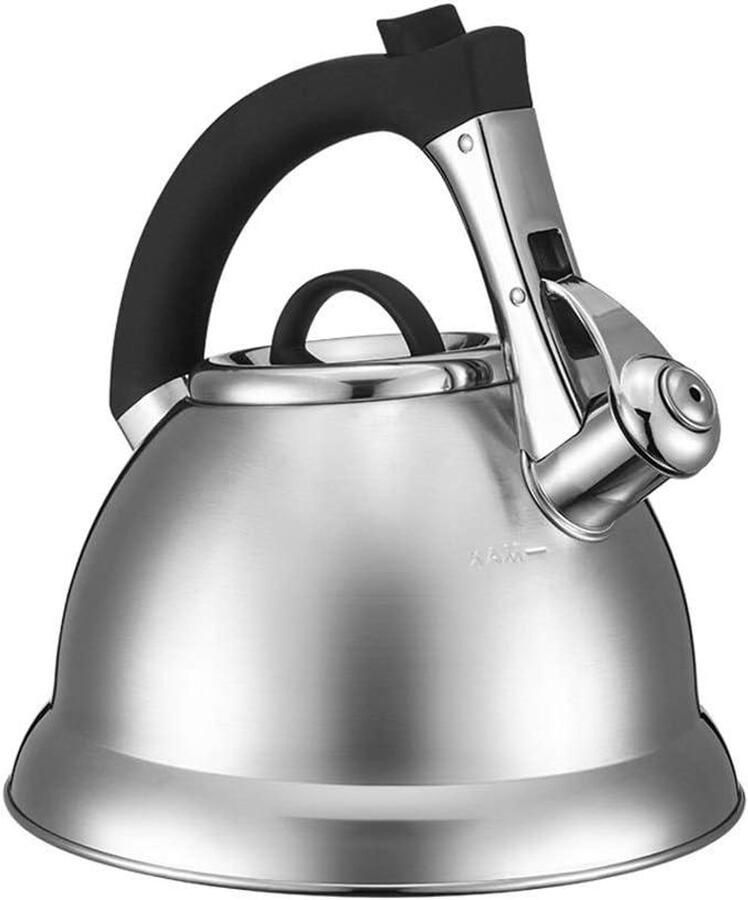 Waterkoker Roestvrijstaal Fluitketel Gas Thee Zetten Grote Capaciteit 1.00 Aantal Zilver
