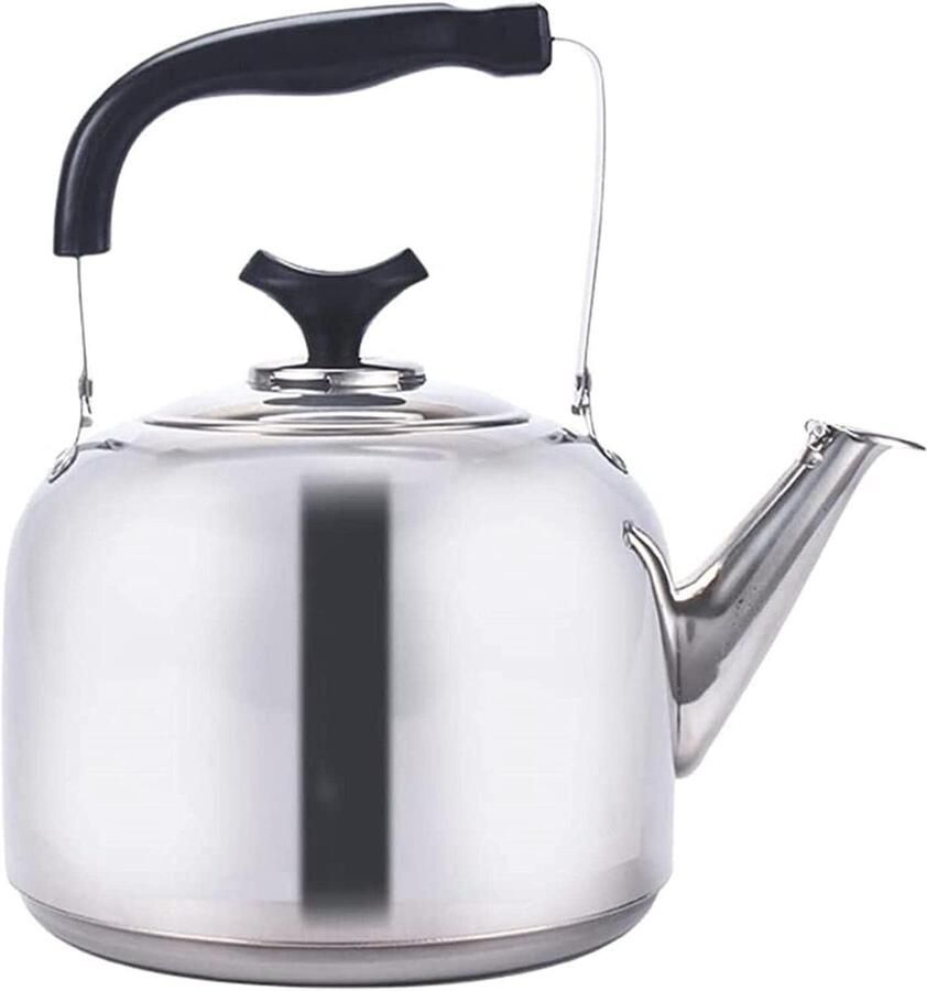 Waterkoker Roestvrijstaal Fluitketel Theepot Water Koken Ergonomisch Handvat 5 Liter
