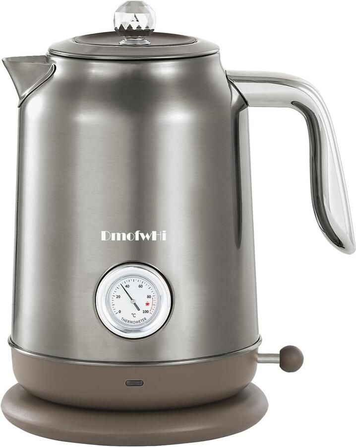 Waterkoker Roestvrijstaal Retro Design Temperatuurindicator Voor Thee en Koffie