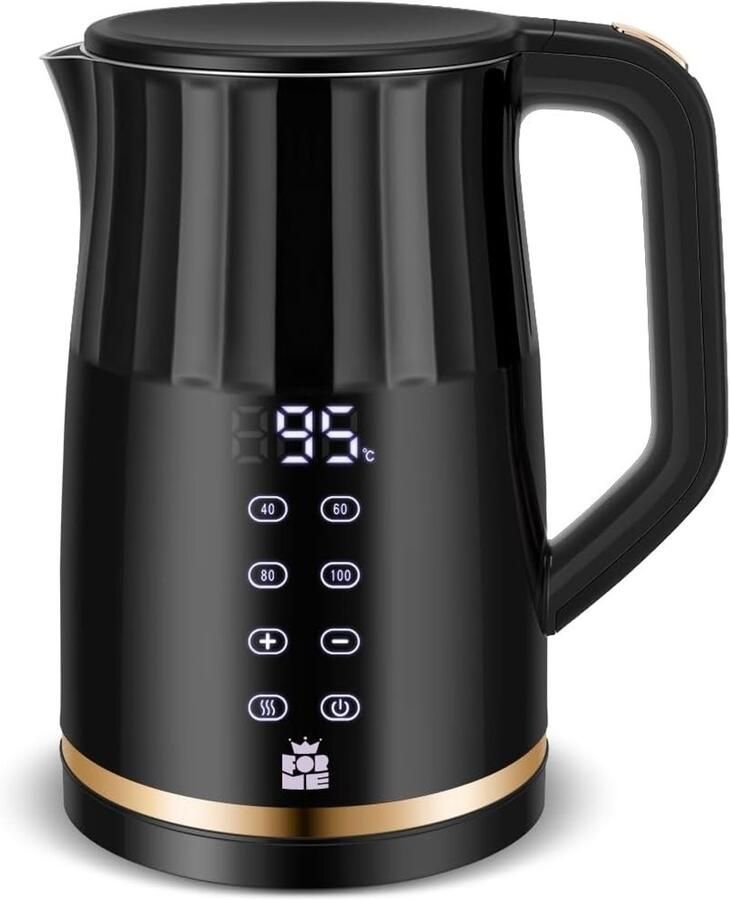 Waterkoker Roestvrijstaal Temperatuurselectie 40-100°C LED digitale temperatuurweergave Voor Theeliefhebbers