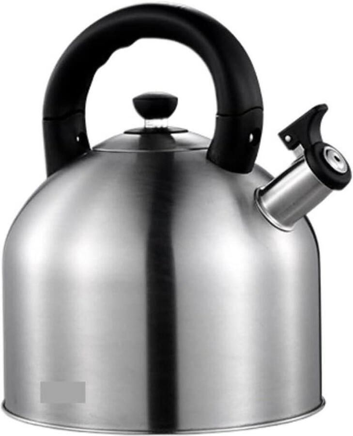 Waterkoker Roestvrijstaal Theeketel Fluitketel Water Koken Met Fluitindicator 3L Zilver