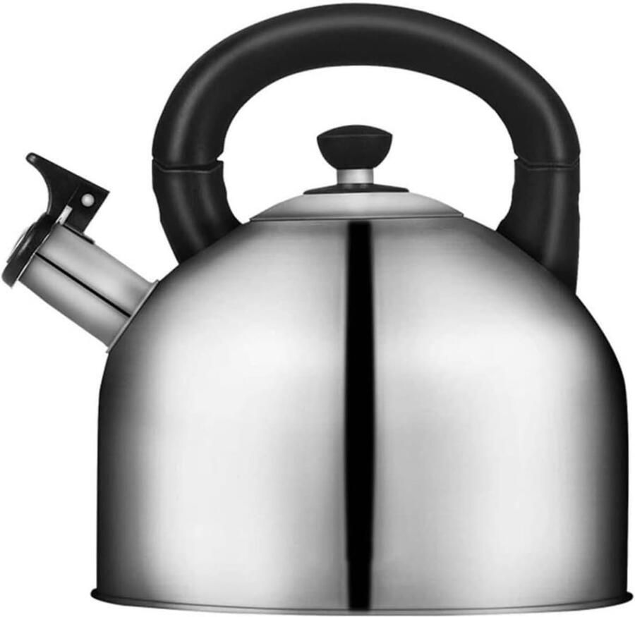 Waterkoker Roestvrijstaal Theepot Kookketel Snel Water Koken Hoebaar Fluitje 4 Liter Inhoud