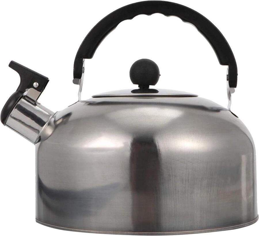 Waterkoker Roestvrijstaal Theepot met fluit Water Koken Automatisch Fluitend 2 Liter Groen