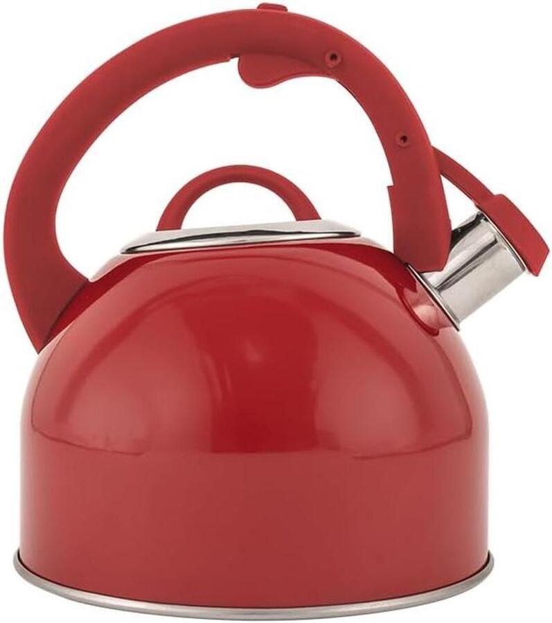 Waterkoker Rood Theeketel Fornuis Warme Dranken Maken Grote Capaciteit 25 Liter Rood