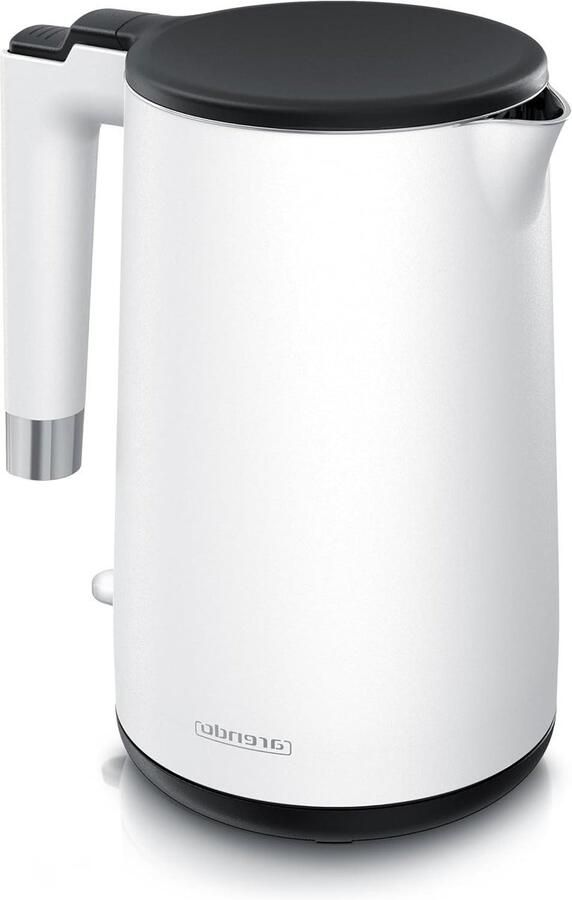 Waterkoker RVS Dubbelwandig Design Snel Water Koken Cool Touch Handgreep 15 Liter Mat Wit