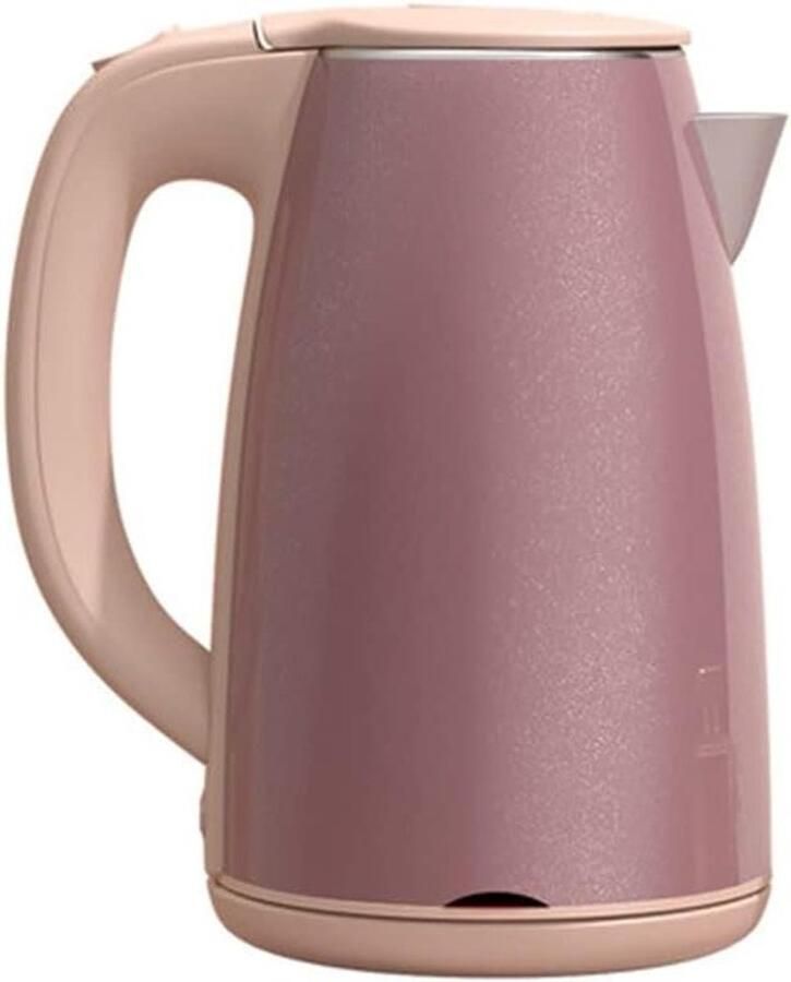 Waterkoker RVS Elektrische Ketel Snel Water Koken Dubbelwandig Anti-Scald 1.7 Liter Rood