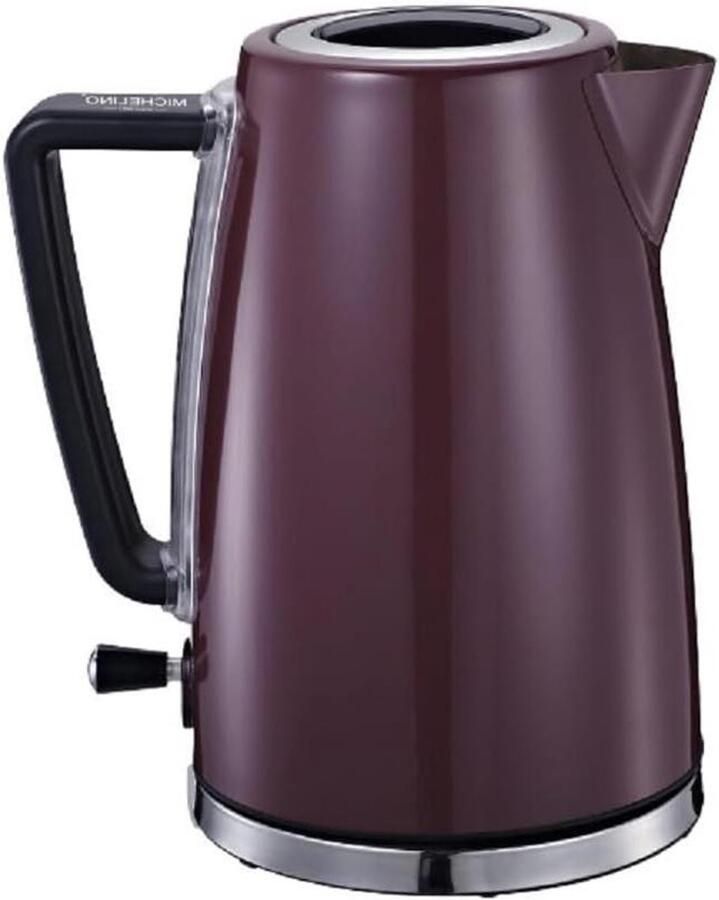 Waterkoker RVS Elektrische Ketel Snel Water Koken Energiebesparend Vermogen 1.7 Liter Bordeauxrood
