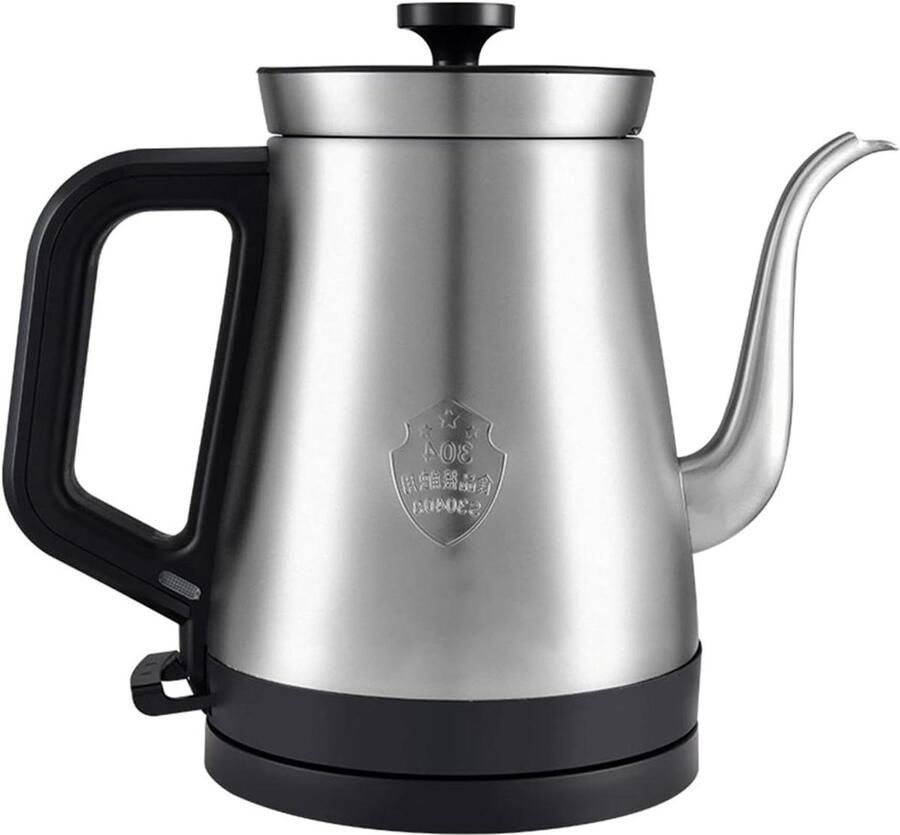 Waterkoker RVS Elektrische Ketel Snel Water Koken Geborstelde Afwerking 1.1 Liter Zilver