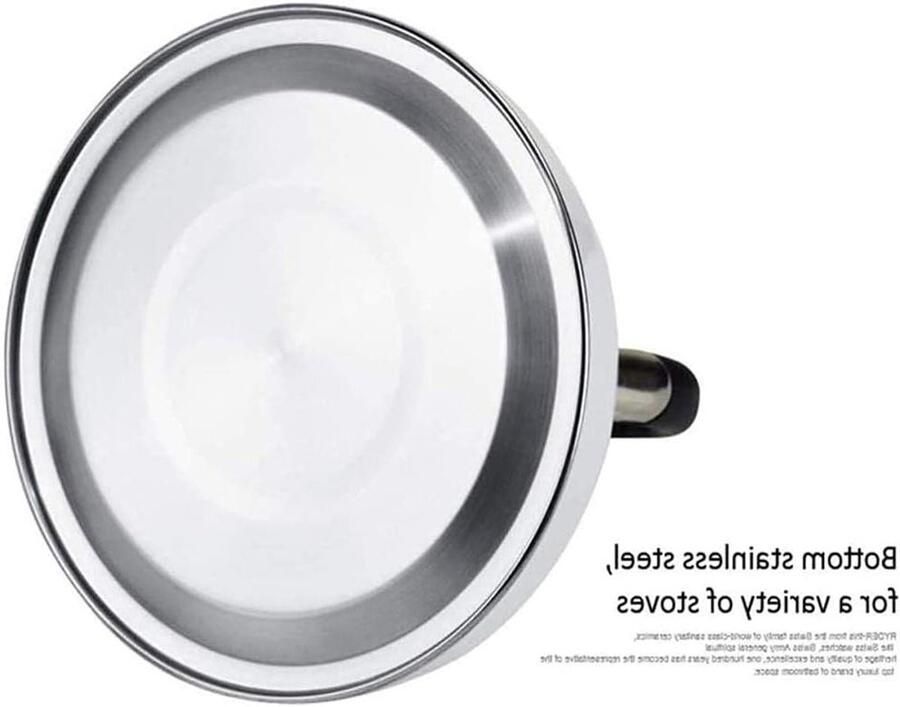 Waterkoker RVS Fluitketel Keuken Thee Zetten Automatisch Fluit Signaal 2.5L Capaciteit Rood