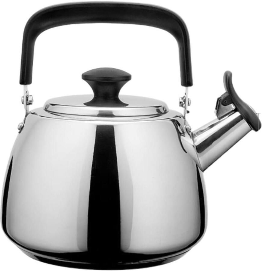 Waterkoker RVS Fluitketel Koken Buiten Energiebesparende Bodem 1.9L Capaciteit Blauw Zilver