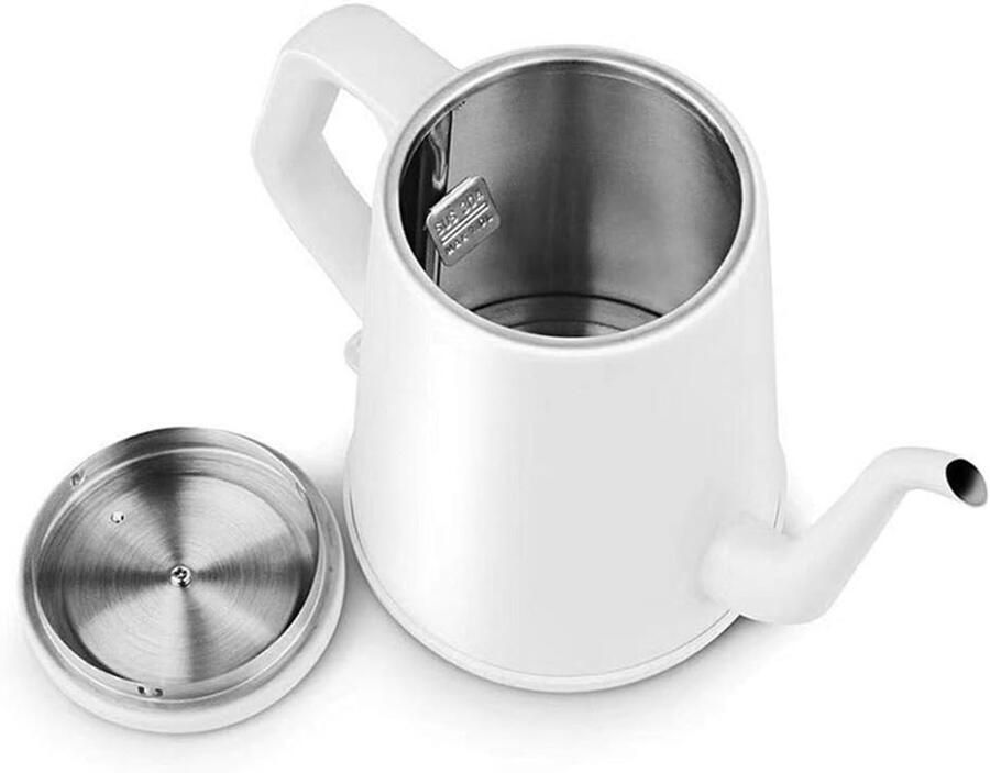 Waterkoker RVS Heetwaterdispenser Snel Water Koken Automatische Uitschakeling 1 Liter Wit