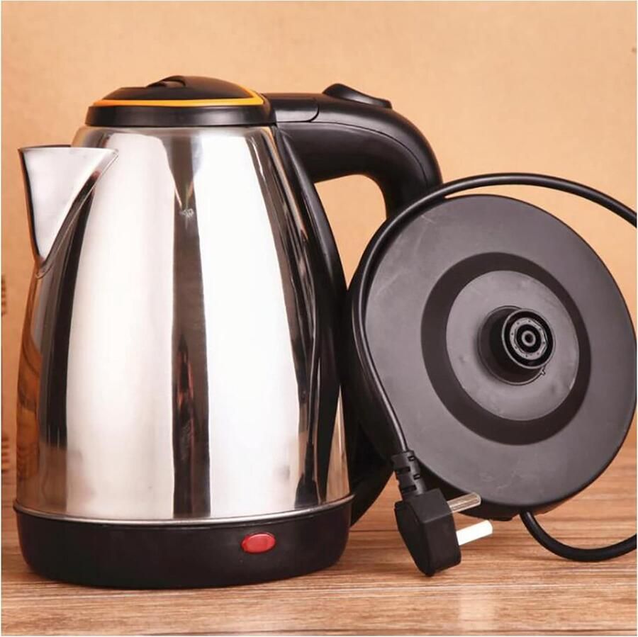 Waterkoker RVS Heetwaterkoker Snel Water Koken Automatische Uitschakeling 2.0 Liter Zilver