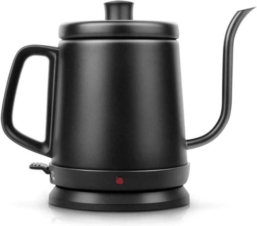 Waterkoker RVS Koffieketel Thee Koffie Zetten Precisie Giet Tuit 0.8 Liter Zwart