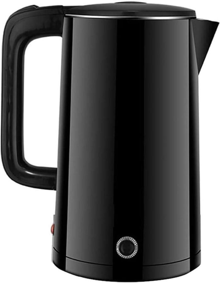 Waterkoker RVS Kookpan Elektrisch Snel Water Koken Automatische Uitschakeling 2.5 Liter Zwart