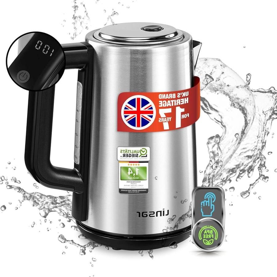Waterkoker RVS look Thee Zetten Vijf Temperatuurstanden 17 Liter Zilver