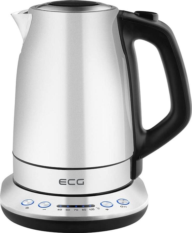 Waterkoker RVS met Instelbare Temperatuur 1.7 Liter Snel en Veilig