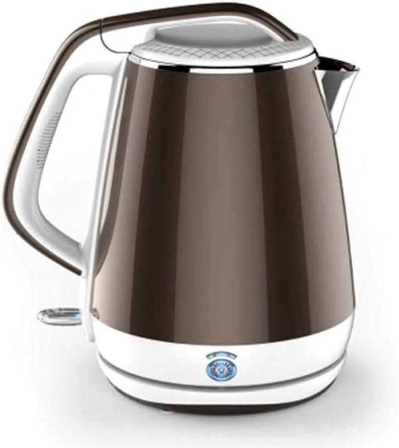Waterkoker RVS Snelkoker Snel Water Koken Automatische Uitschakeling 1.8 Liter Bruin