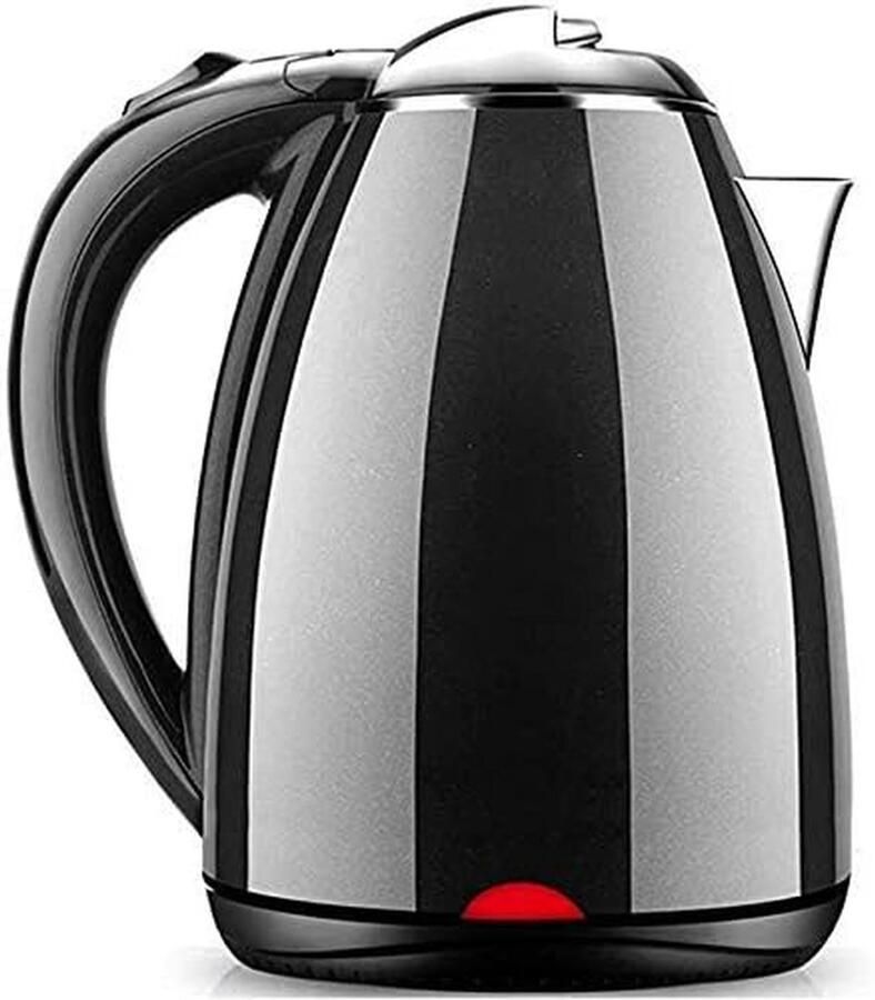 Waterkoker RVS Snelkookpan Water Snel Water Koken Dubbelwandig Ontwerp 2 Liter Zwart
