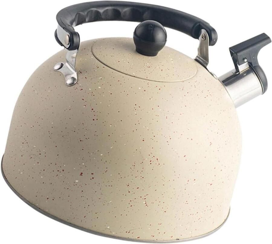Waterkoker RVS Theeketel Fluitketel Water Koken Met Fluitje 2.5 Liter Zilver