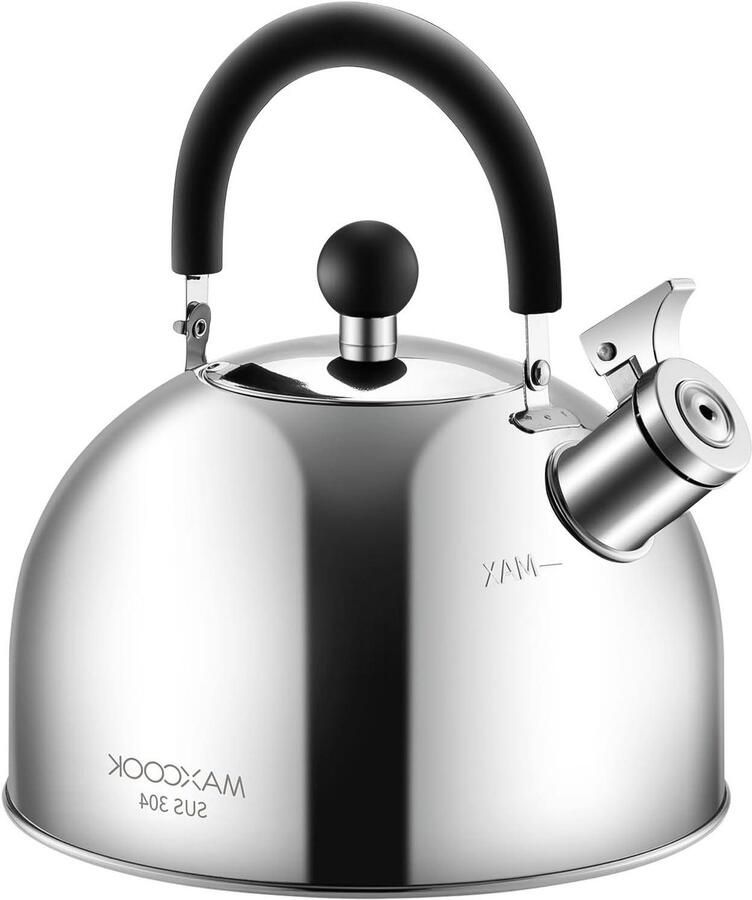 Waterkoker RVS Theeketel Fluitketel Water Koken Zacht Fluit Signaal 3.2 Liter Zilver